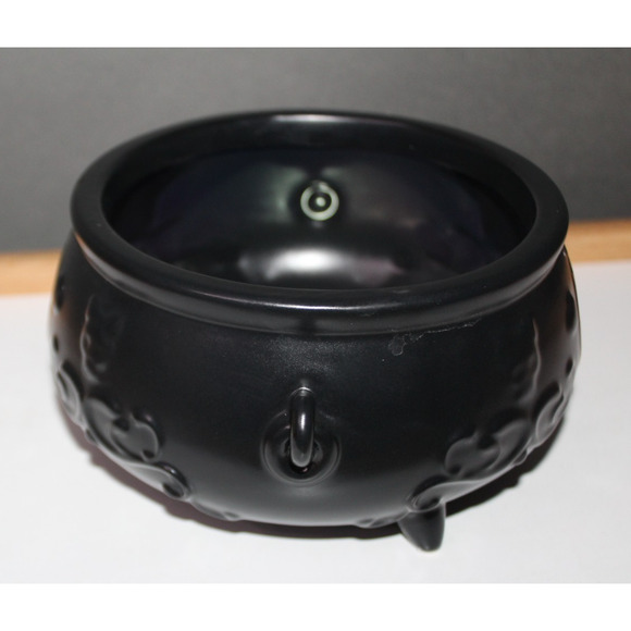 Bath & Body Works Black Footed Round Cauldron Body Care Holder Vanity Halloween - Picture 6 of 15
